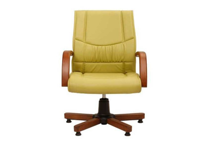 Computer Swivel Chair Modern Green Office Chair Upholstered Chair Imitation Leather Armchair