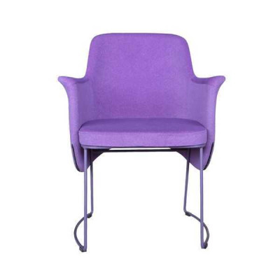 Dining room chair Chair Kitchen Chair Armchair Seater Fabric Modern Wood Purple