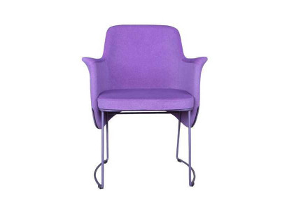 Dining room chair Chair Kitchen Chair Armchair Seater Fabric Modern Wood Purple