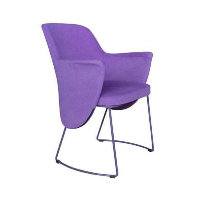 Dining room chair Chair Kitchen Chair Armchair Seater Fabric Modern Wood Purple