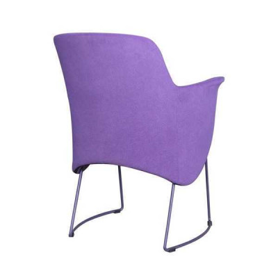 Dining room chair Chair Kitchen Chair Armchair Seater Fabric Modern Wood Purple