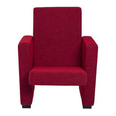 Armchair Sofa 1-Seater Design Luxury Red Chair Classic Fabric Textile new
