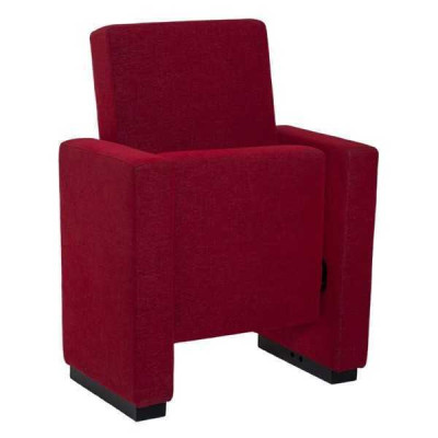 Armchair Sofa 1-Seater Design Luxury Red Chair Classic Fabric Textile new