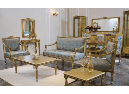 Sofa set 2+1+1 Seater Coffee table Side table Sofa Armchair Set 5 pieces.