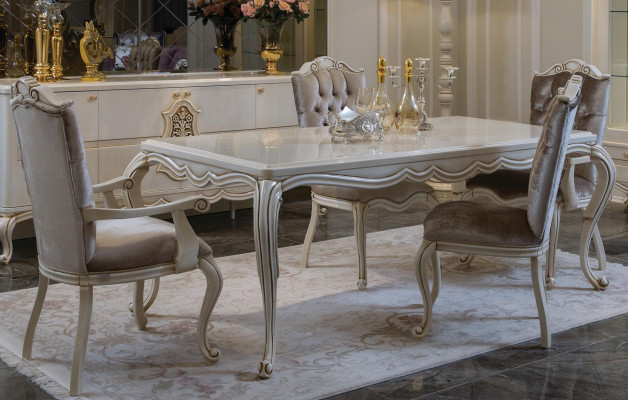 Classic r 7-piece stylish dining room garnitu