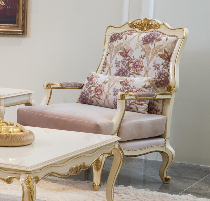 Luxury Furniture Design Armchair Classic s Design Throne Textile Living room