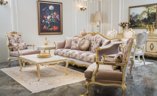 Luxury Furniture Design Armchair Classic s Design Throne Textile Living room