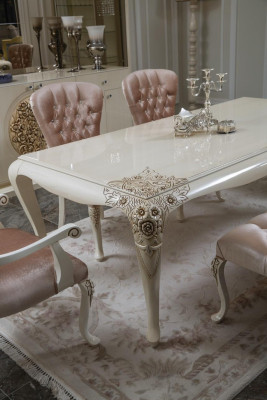 Luxury Dining table Design Table Dining room Tables Wooden Tables Italian Furniture 228cm