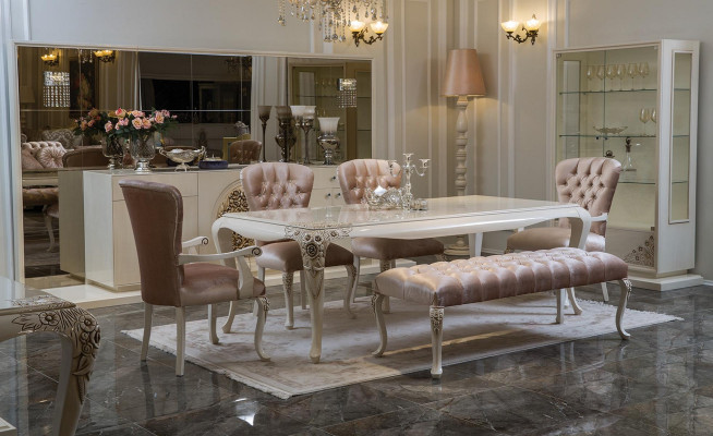 Luxury Dining table Design Table Dining room Tables Wooden Tables Italian Furniture 228cm