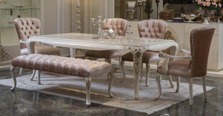 Luxury Dining table Design Table Dining room Tables Wooden Tables Italian Furniture 228cm