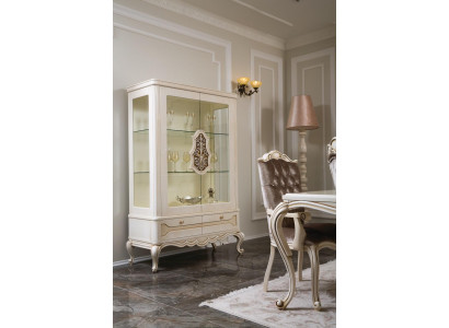 Showcases Glass Wardrobe Display case Living room Wood Sideboard Luxury Furniture Shelf