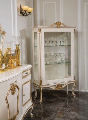 Showcases Glass Wardrobe Shelf Wood Display case Design Art déco Living room new