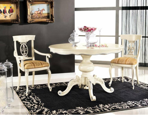 Furniture dining set Table 2 Chairs Dining table Set 3 pcs. Dining room Classic Furniture