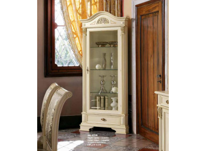 Corner Display case Glass Wardrobe Living room Showcase 1 door Showcases Baroque Rococo new