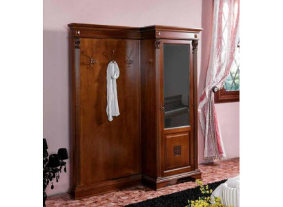 Hall coat rack set with wardrobe and panel hallway country house furniture