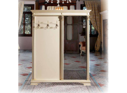 Coat rack Mirror hallway wardrobe White wardrobe panels Darderobe hallway Italy