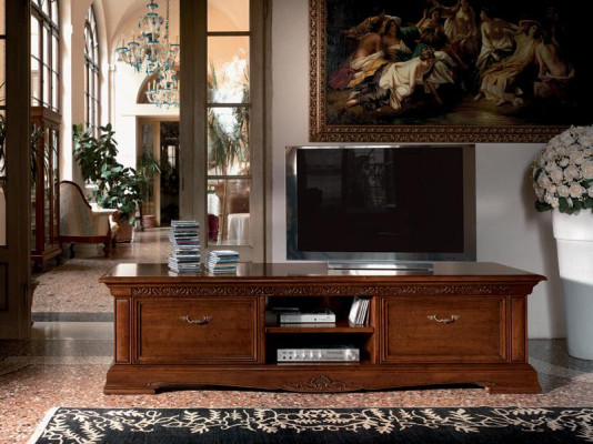 Design Chest of drawers Sideboard Side Low Board Wardrobe Living room TV cabinet Shelf Luxury Wood new