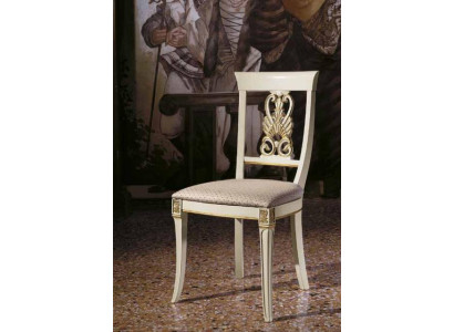 Luxury Design Upholstery Chair Chairs Seat Lehn Solid wood Dining room Baroque
