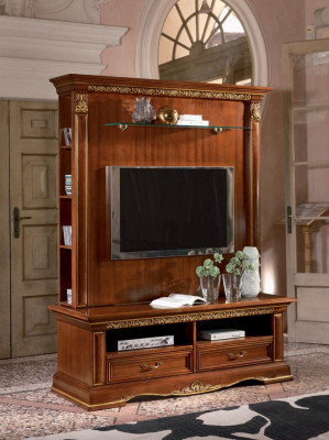 TV cabinet wall unit Wall unit TV wall unit Solid wood country house Solid wood