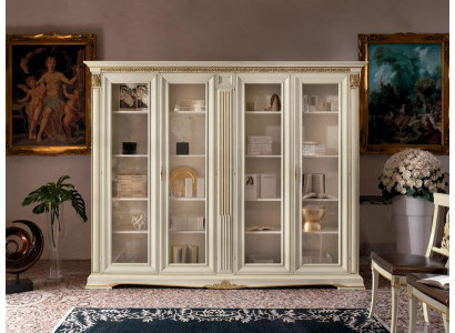 Display case Wardrobe Showcases Living room Shop window Cabinets Design Baroque Rococo Solid wood
