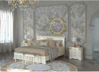 Bed + 2x Bedside table 3 pcs Bedroom Set Design Modern Luxury Classic Furniture Solid wood