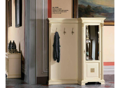 Coat rack set with mirror wall shelf hooks wardrobe clothes stand hallway wardrobes