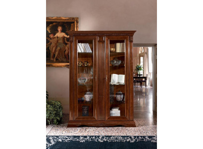 Classic Display case Wardrobe Display cabinet Glass cabinet Baroque Rococo Solid wood