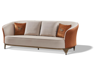 Three Seater Leather Sofa Living room Designer Couches Upholstery Sofa Sofas