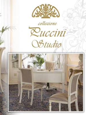 Office Desk + Armchair Desks Table Wood Chair 2-piece set Italy