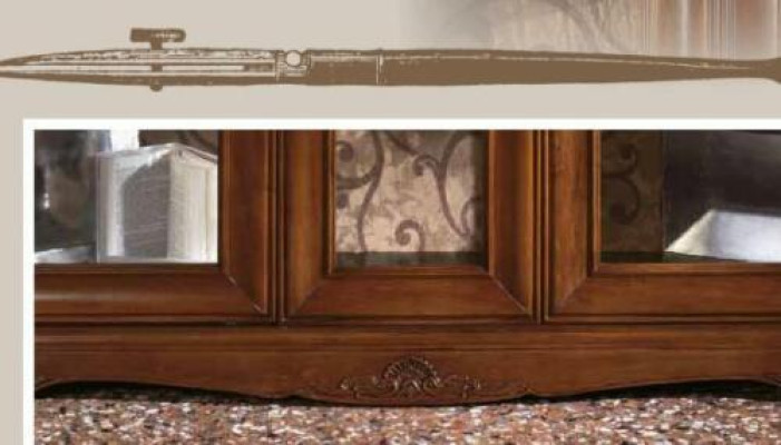 Dining room Complete Table Sideboard 4x Chair Set Display case Baroque Solid wood