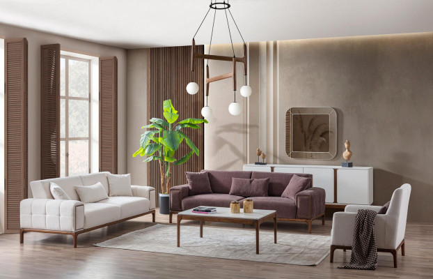Sofa set 3+3+1 Seater + Coffee table 4-piece set Upholstery Furniture Sofa Couch