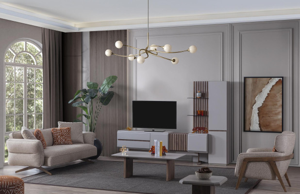 Living room Set Furnishings Complete's Room Furniture Sofa Couch Set 5pcs.