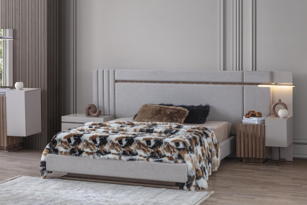 Bedroom Set Luxury Design Bed 2x Bedside table Wardrobe 4-piece new