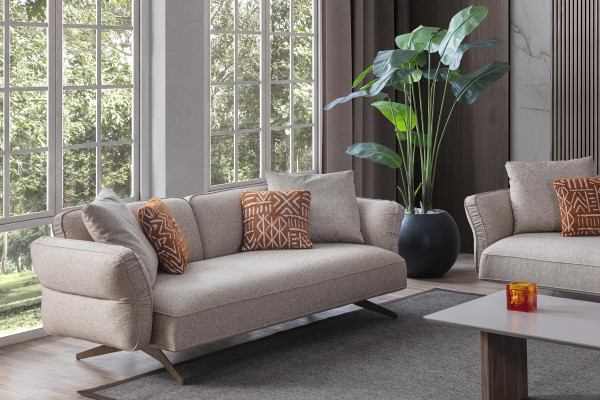 Luxury Modern Living room Set 4 pieces. 4+3 Seater Armchair and Coffee table new