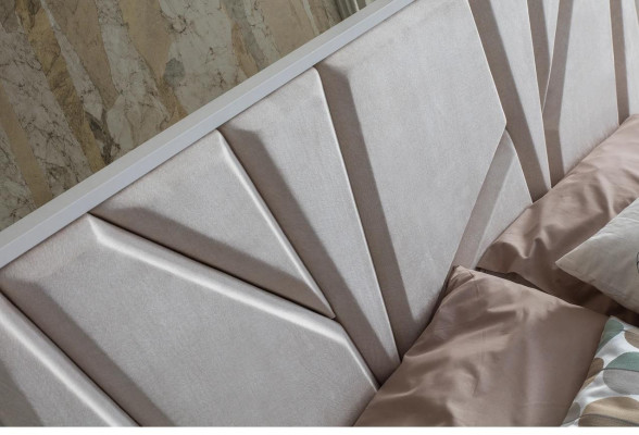 Bedroom Set Luxury Bed 2x Bedside table Wardrobe 4-piece Furniture