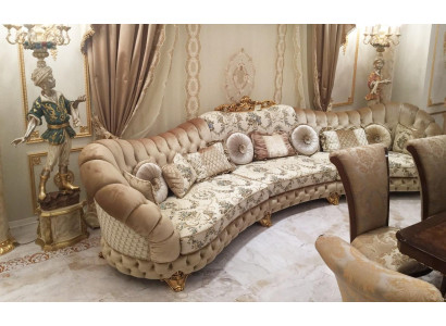 Living landscape Corner sofa Round Couch Seat Upholstery Sofa Luxury Furniture Sofas Italy