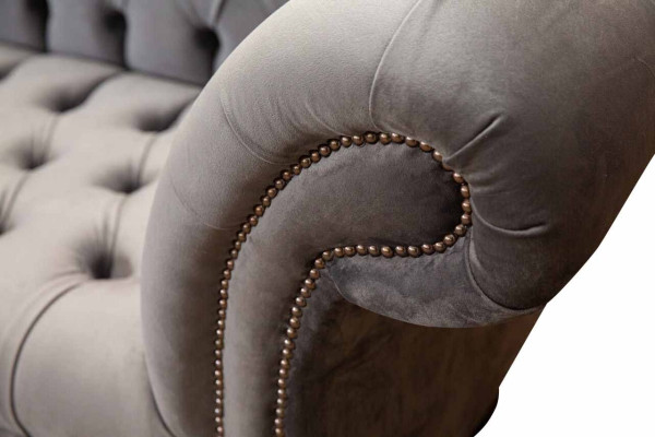 Chesterfield 3 Seater Design Couch Sofa Upholstery Seat Fabric Luxury Couches