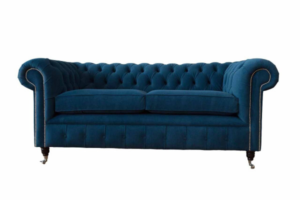 Sofa 3 Seater Couch Chesterfield Upholstery Seat Fabric Textile Design new