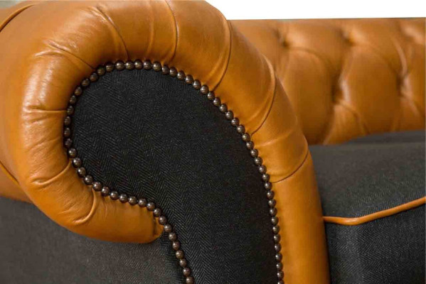 Chesterfield Leather Sofa Sofa Couch Upholstery 2 Seater Textile Sofas Couches