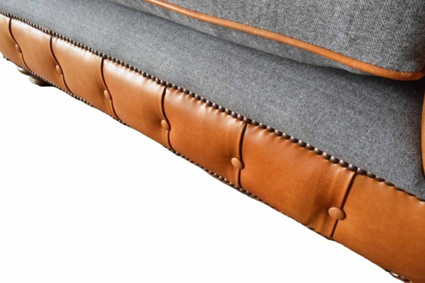 Chesterfield Armchair Design Upholstery Sofa Couch Sofas 1 Seater Textile new