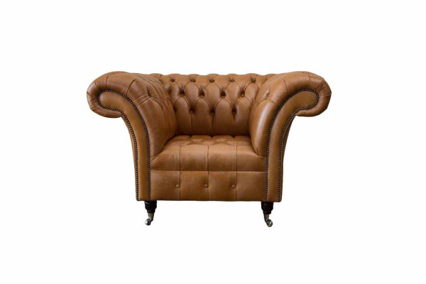 Armchair Wing Chair Seater Fabric Luxury Living room Classic Chesterfield