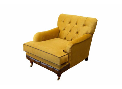 Armchair 1 Seater Sofas Fabric Living room Textile Luxury Furniture Single Seater Chesterfield