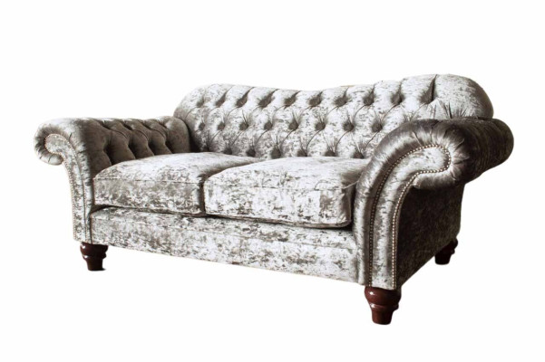 Chesterfield Upholstery Textile Sofa 2 Seater Sofa Design Luxury Fabric Sofas