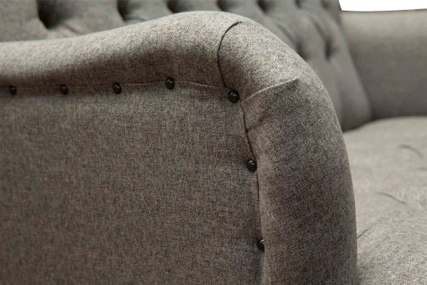 Luxury Three Seater Gray Sofa 2 Seater Design Chesterfield Furniture Couches