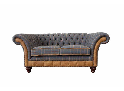 Chesterfield Sofa 2 Seat Design Couch Three Seater Luxury Furniture Style Textile Sofas