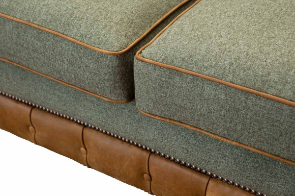 Sofa 3 Seater Design Upholstery Couches Leather Relax Chesterfield Three Seater
