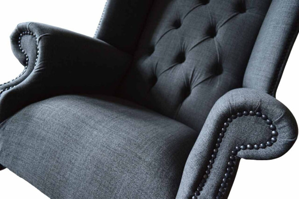 Armchair Single Seater Chesterfield Couch Furniture Luxury Furniture Wing Chair new