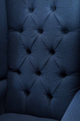 Chesterfield Wing Chair Relax Armchair Chair Upholstery Fabric Textile 1 Seat