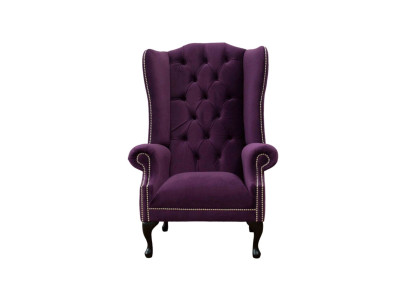 Wing Chair Armchair Design Upholstery Sofa Couch Chesterfield Textile new