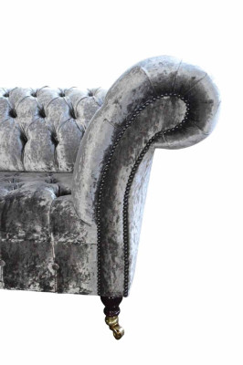 Design Chesterfield Sofa 3 Seater Couch Upholstery Sofas Living room Big XXL